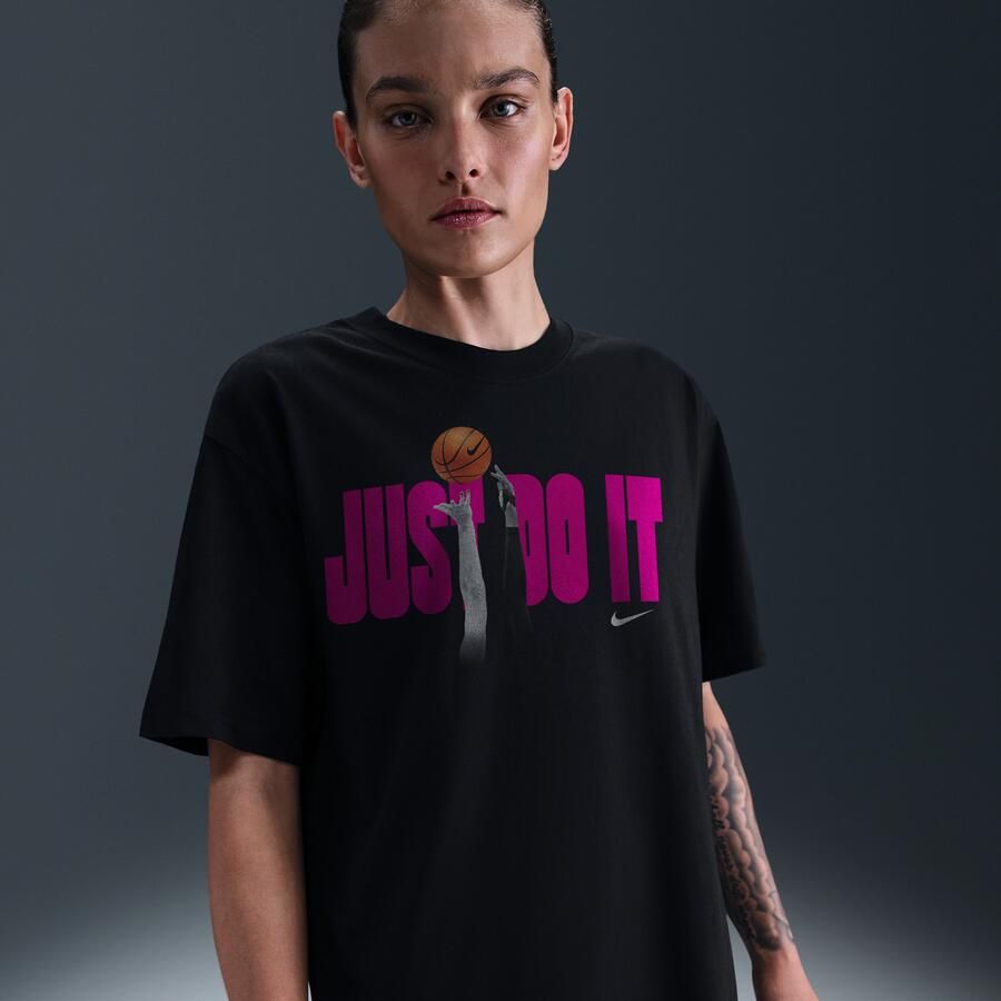 Nike Just Do It: Basketball-T-shirt Zwart