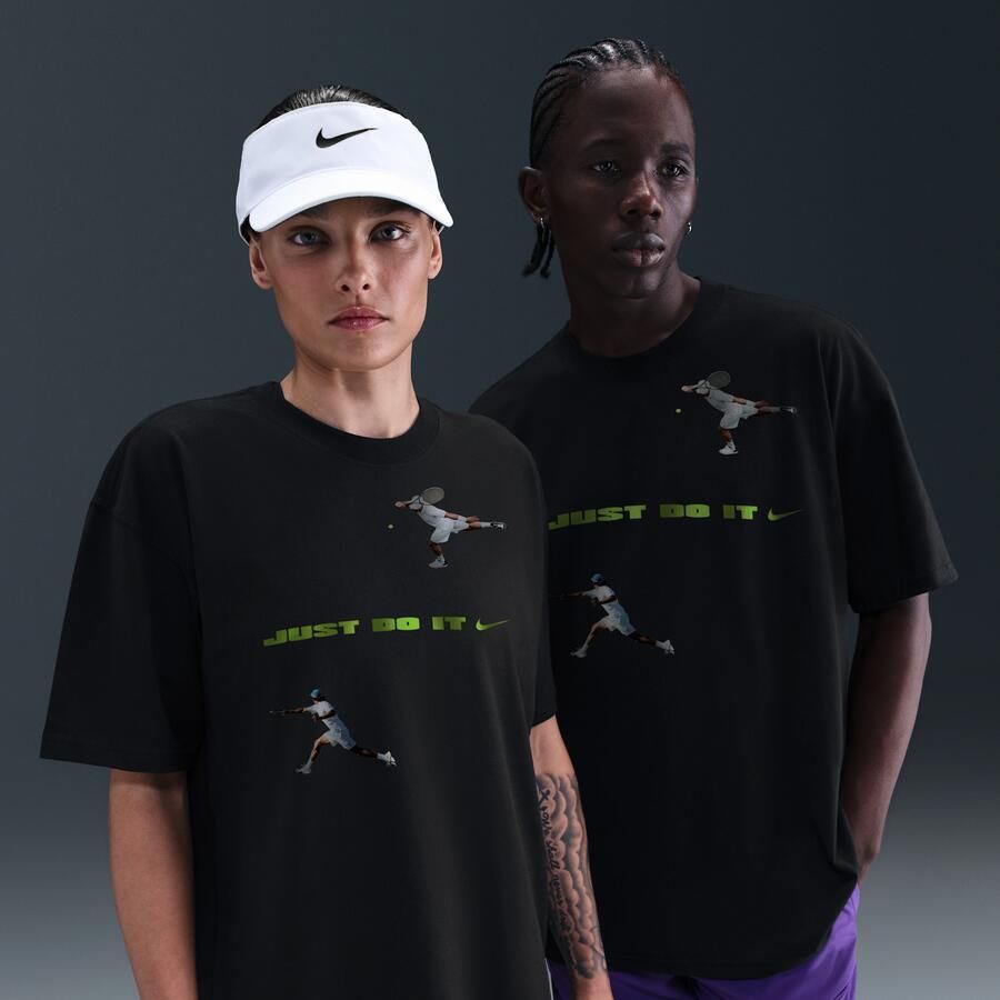 Nike Just Do It: Tennis T-shirt Zwart - Foto 4