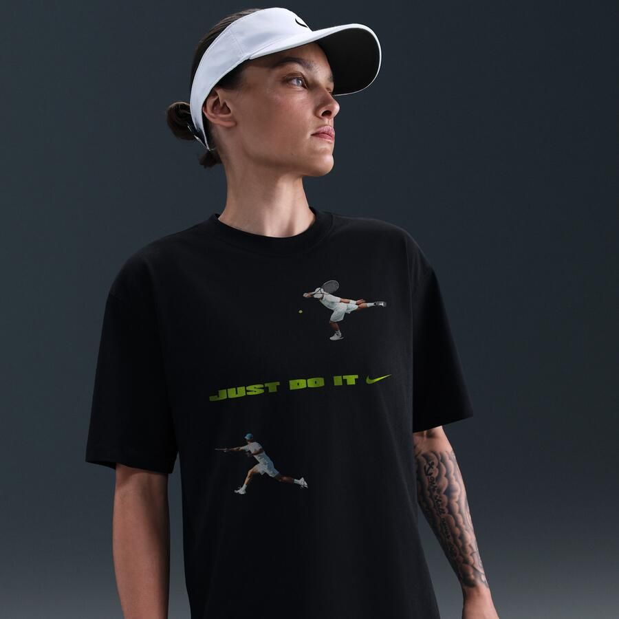 Nike Just Do It: Tennis T-shirt Zwart