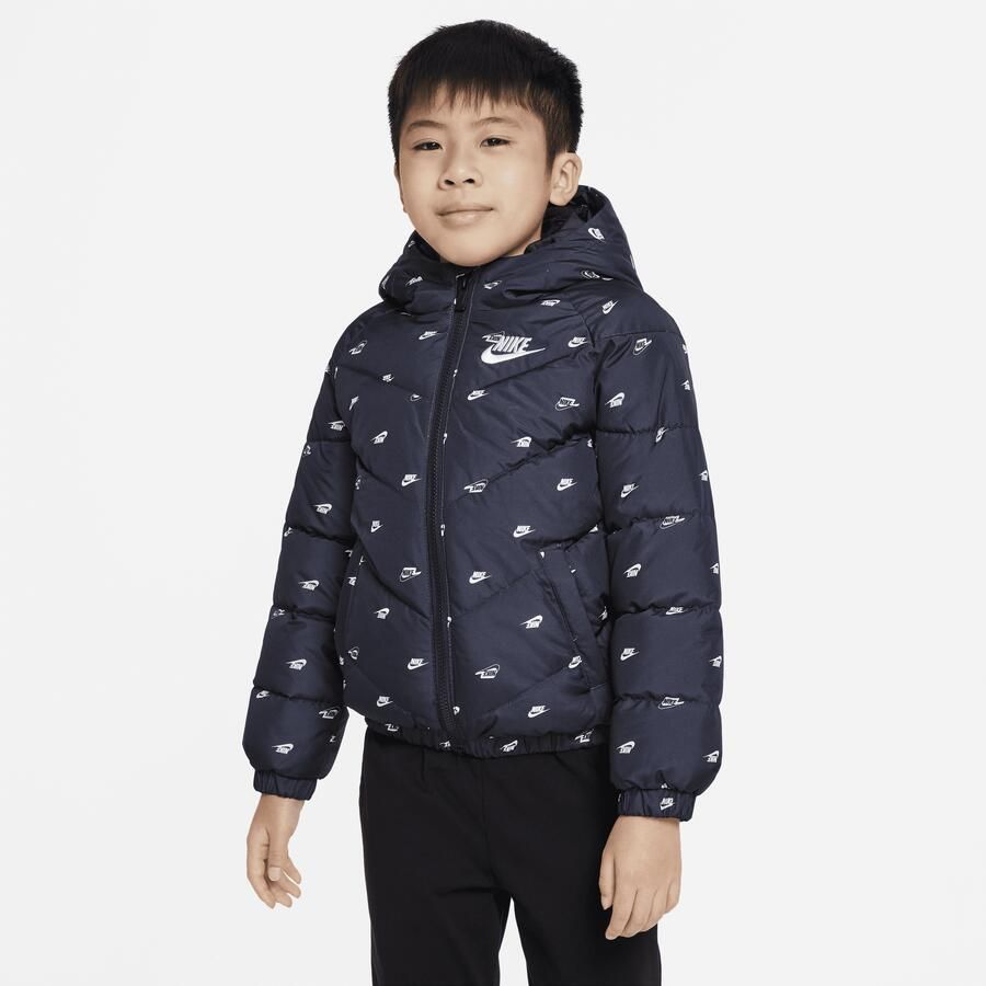 Nike Kleuterjack met print en capuchon Zwart - Foto 4