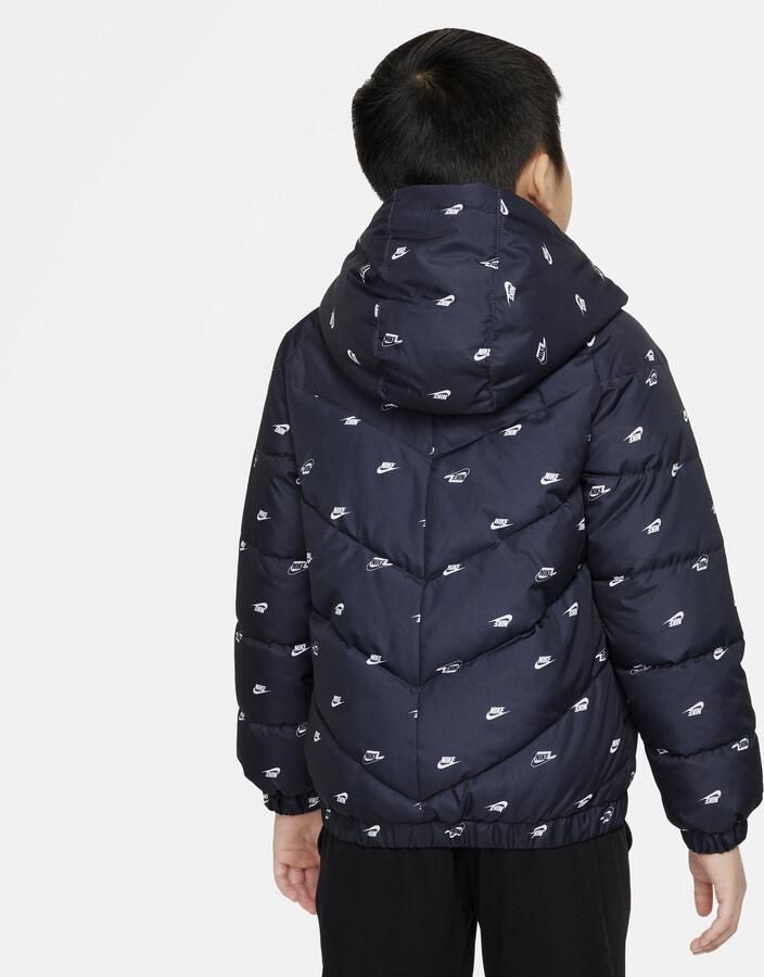 Nike Kleuterjack met print en capuchon Zwart - Foto 3