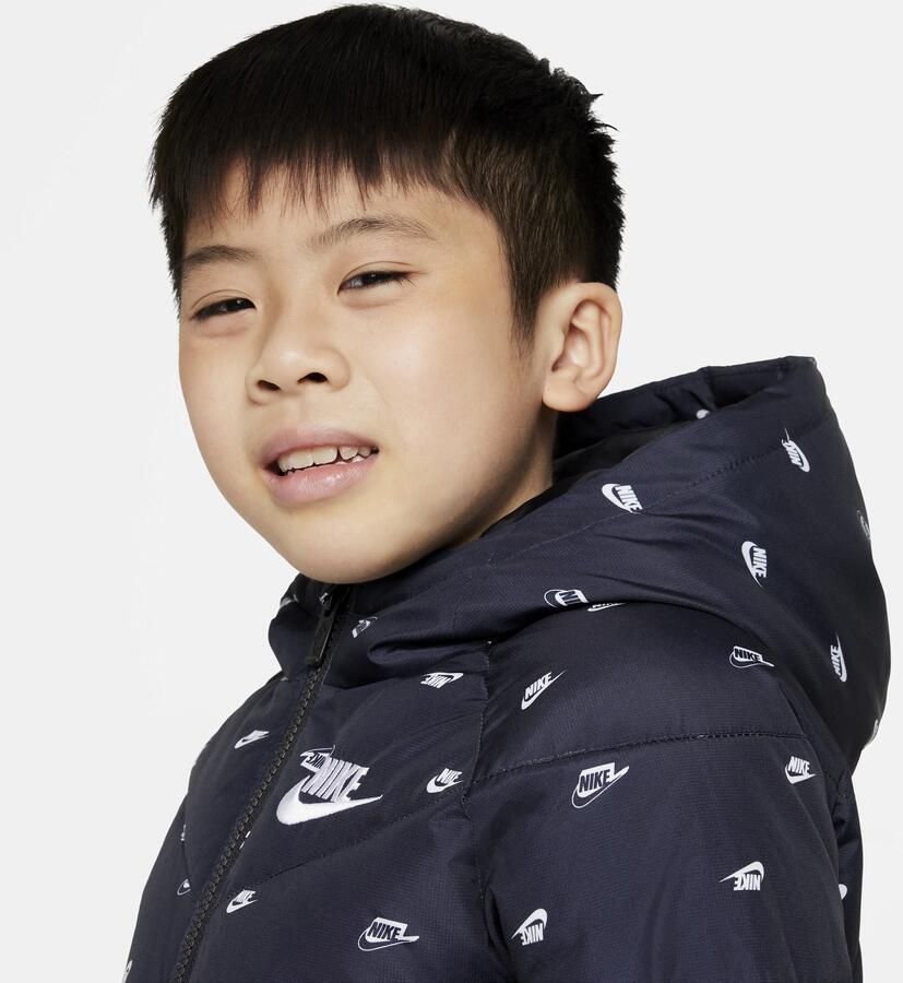Nike Kleuterjack met print en capuchon Zwart - Foto 2