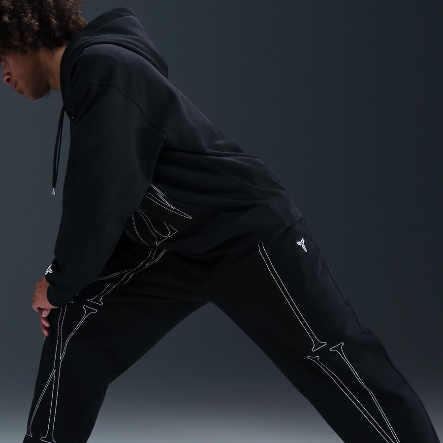 Nike Kobe basketbalbroek van fleece voor heren Zwart - Foto 3