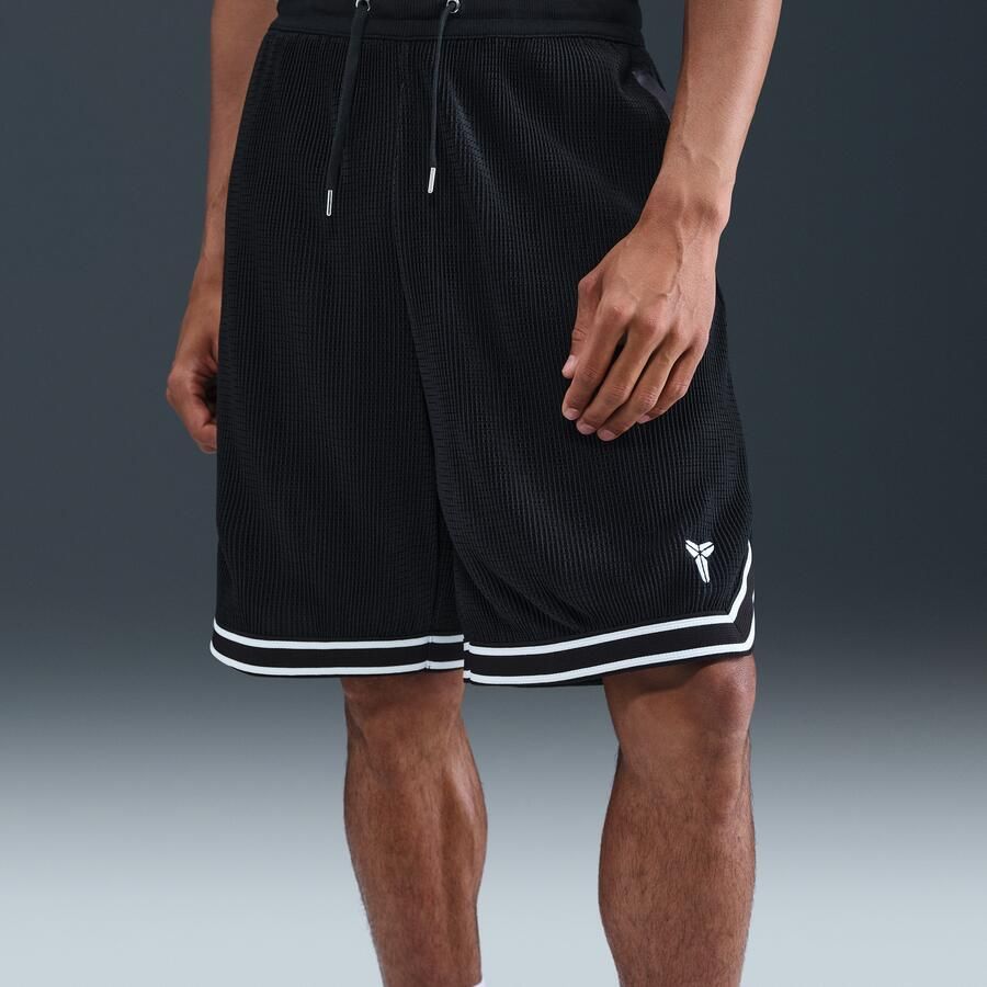 Nike Kobe basketbalshorts met plooien voor heren Zwart - Foto 4