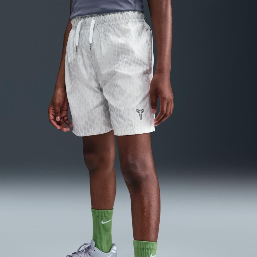 Nike Kobe lichte geweven basketbalshorts voor kids Wit