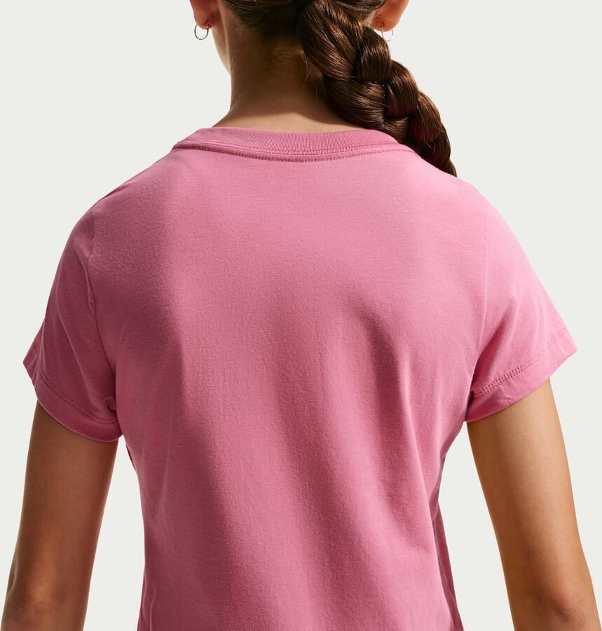 Nike kort T-shirt voor meisjes Roze - Foto 3