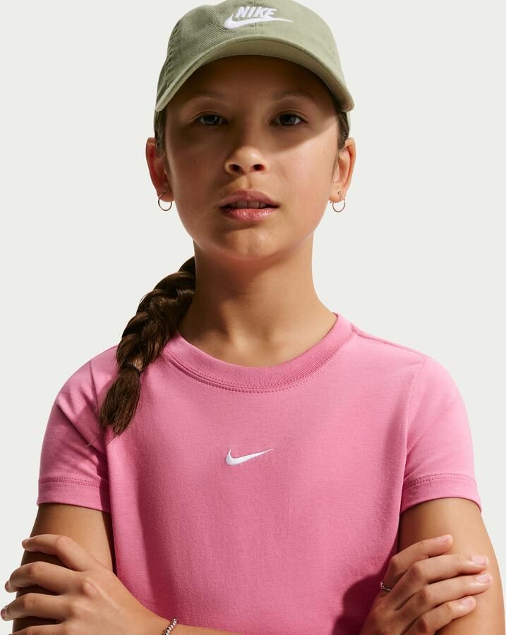 Nike kort T-shirt voor meisjes Roze - Foto 4