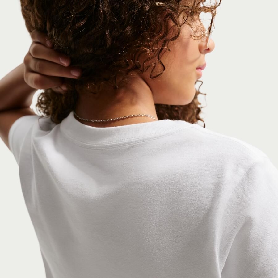 Nike kort T-shirt voor meisjes Wit