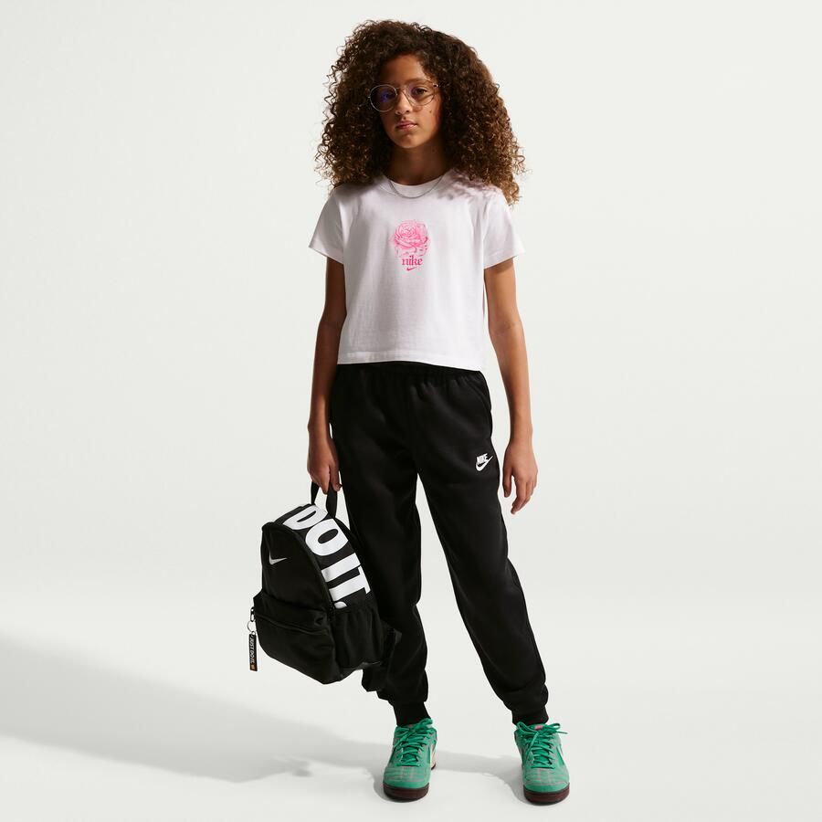 Nike kort T-shirt voor meisjes Wit - Foto 3