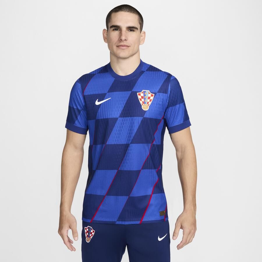 Nike Kroatië 2024 25 Match Uit Dri-FIT ADV authentiek voetbalshirt met korte mouwen voor heren Blauw - Foto 3