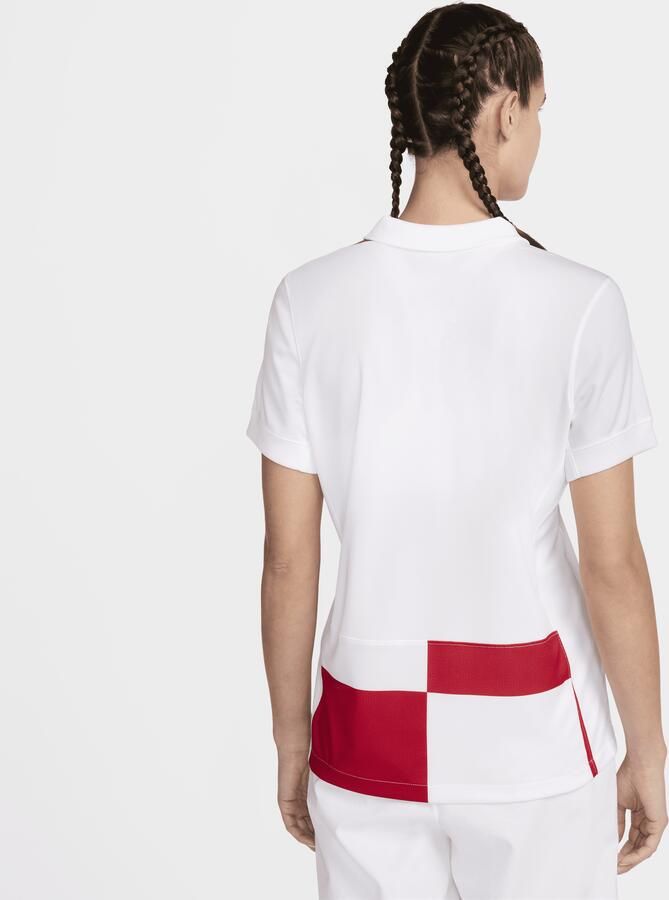 Nike Kroatië 2024 25 Stadium Thuis Dri-FIT replica voetbalshirt voor dames Wit - Foto 4