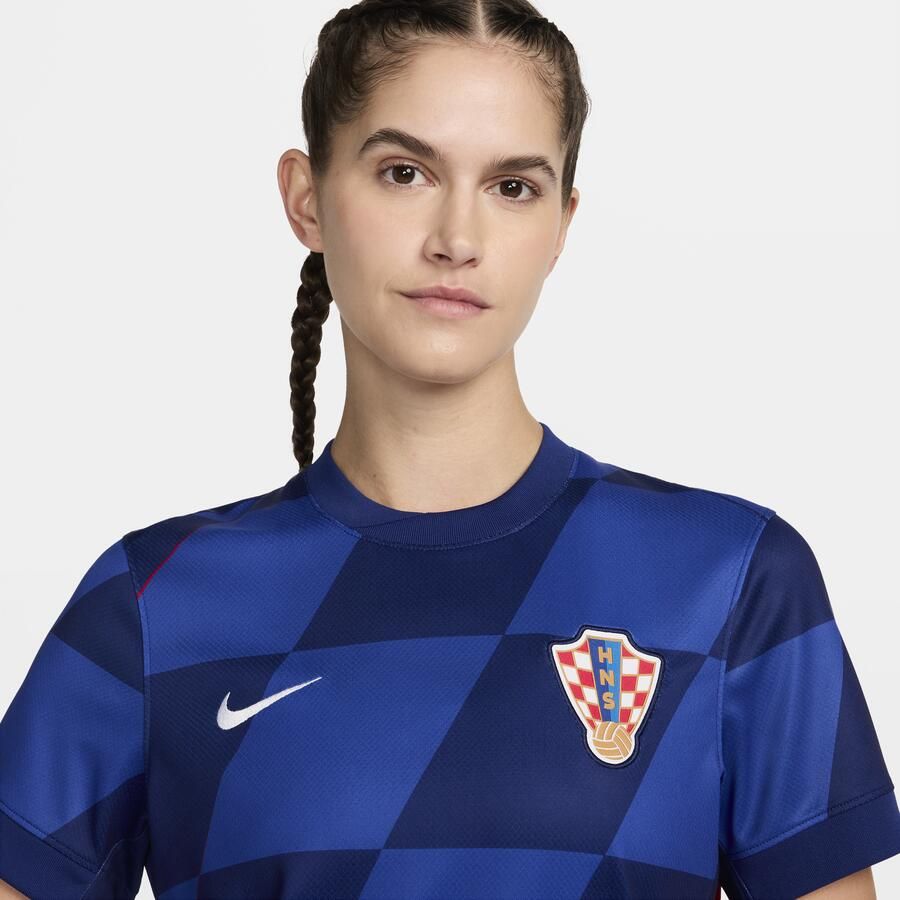 Nike Kroatië 2024 25 Stadium Uit Dri-FIT replica voetbalshirt voor dames Blauw