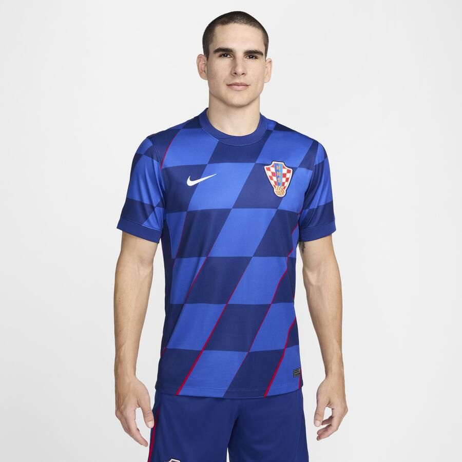 Nike Kroatië 2024 25 Stadium Uit Dri-FIT replica voetbalshirt voor heren Blauw - Foto 3