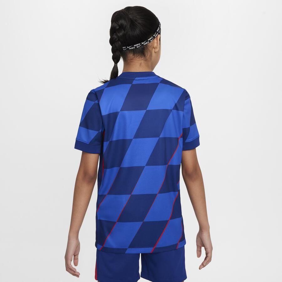 Nike Kroatië 2024 25 Stadium Uit Dri-FIT replica voetbalshirt voor kids Blauw - Foto 4