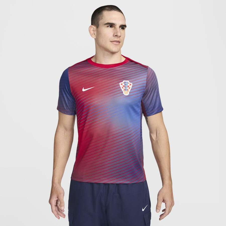 Nike Kroatië Academy Pro Dri-FIT voetbaltop met korte mouwen voor heren Blauw - Foto 3