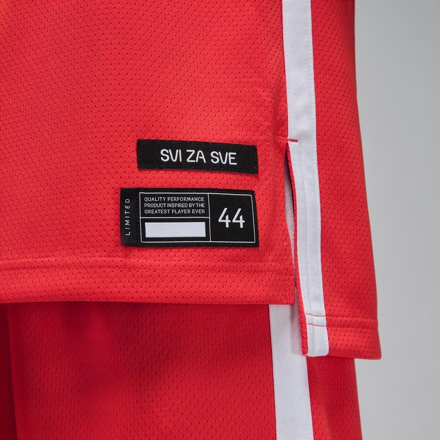 Nike Kroatië Limited Road basketbaljersey voor heren Rood - Foto 3