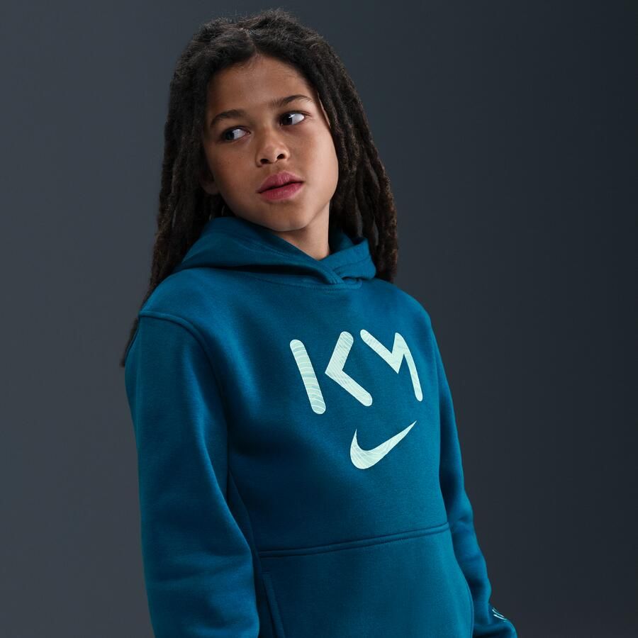 Nike Kylian Mbappé Club Fleece voetbalhoodie met Dri-FIT voor kids Blauw - Foto 2