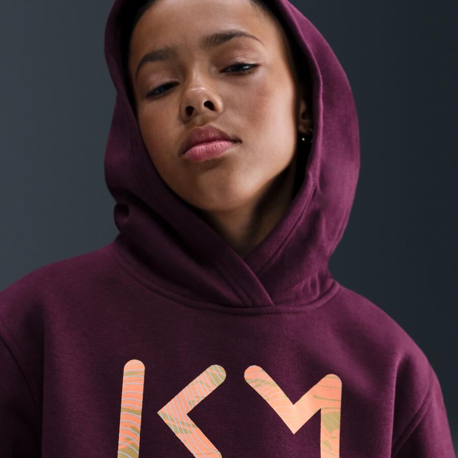 Nike Kylian Mbappé Club Fleece voetbalhoodie met Dri-FIT voor kids Rood - Foto 2
