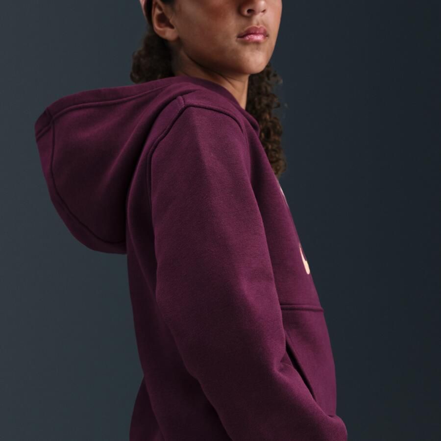 Nike Kylian Mbappé Club Fleece voetbalhoodie met Dri-FIT voor kids Rood - Foto 3