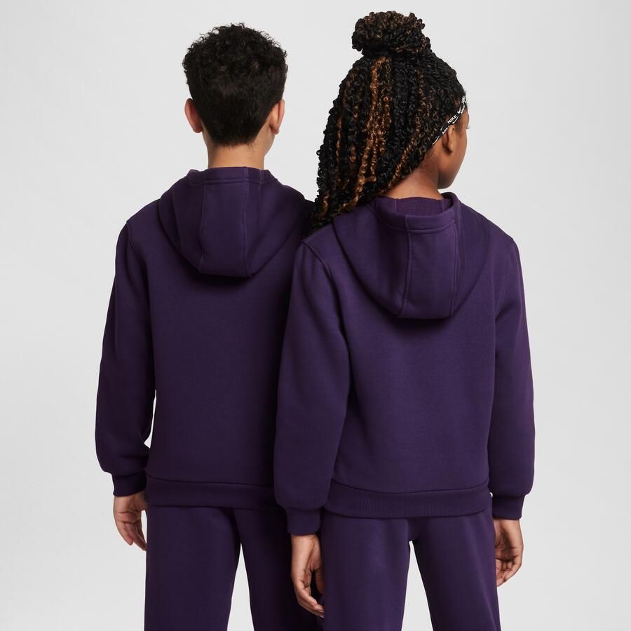 Nike Kylian Mbappé Club Fleece voetbalhoodie voor kids Paars