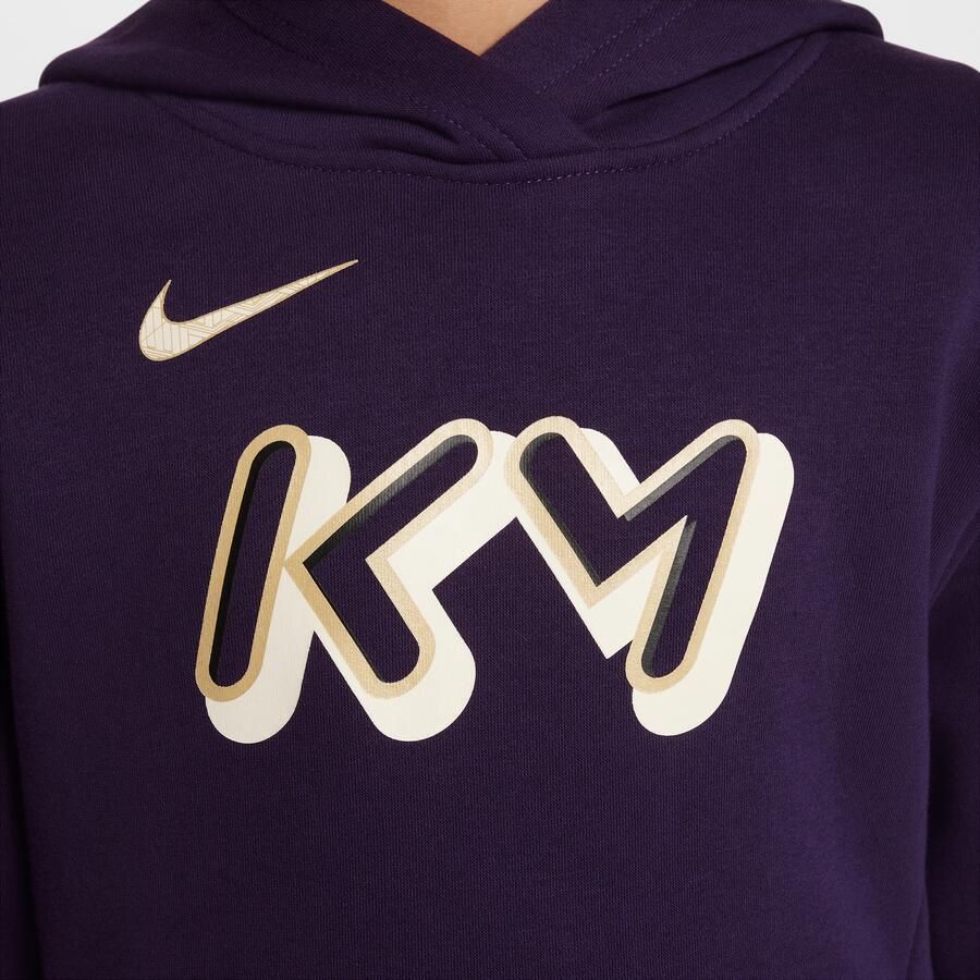 Nike Kylian Mbappé Club Fleece voetbalhoodie voor kids Paars - Foto 3
