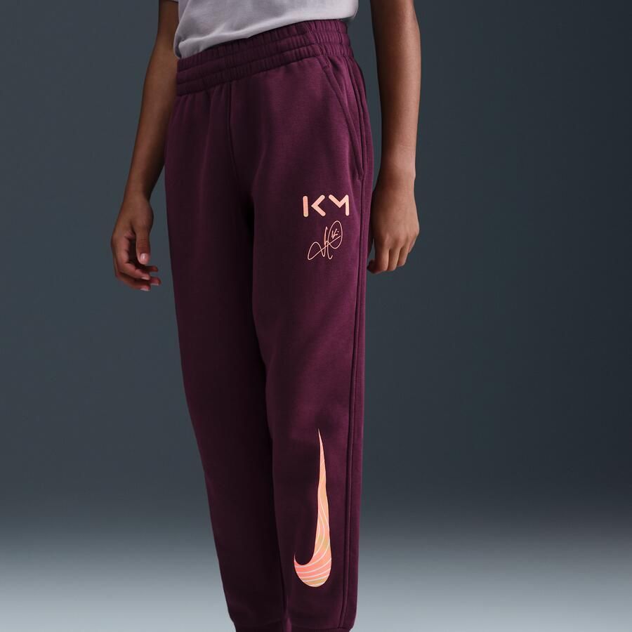 Nike Kylian Mbappé Club Fleece voetbaljoggingbroek voor kids Rood