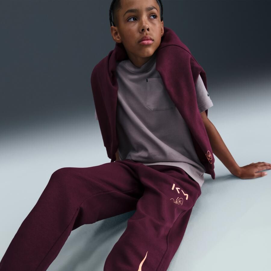Nike Kylian Mbappé Club Fleece voetbaljoggingbroek voor kids Rood - Foto 3