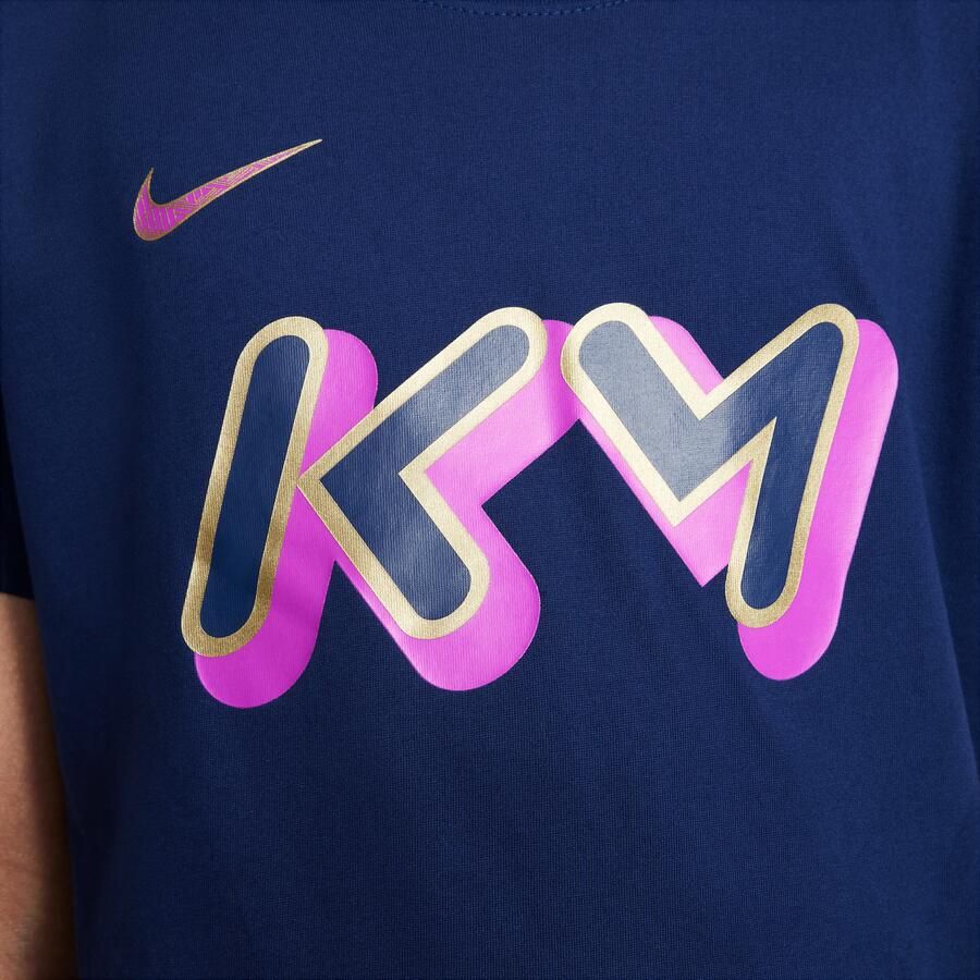 Nike Kylian Mbappé Dri-FIT T-shirt voor kids Blauw - Foto 3