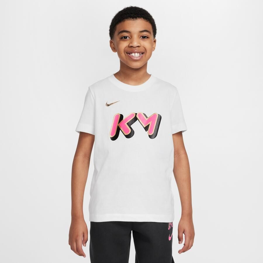 Nike Kylian Mbappé Dri-FIT T-shirt voor kids Wit - Foto 4