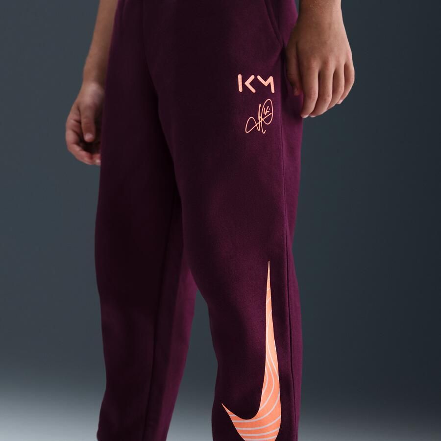 Nike Kylian Mbappé fleeceset met hoodie en broek voor kleuters Rood - Foto 3
