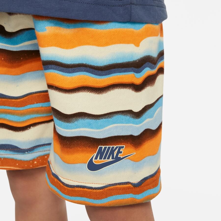 Nike 'Leave No Trace' Printed Shorts Set Tweedelige kleuterset Meerkleurig