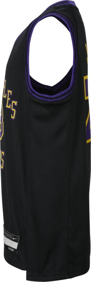 Nike Lebron James Los Angeles Lakers 2023 24 City Edition Swingman NBA-jersey met Dri-FIT voor kids Zwart - Foto 2