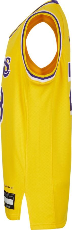 Nike LeBron James Los Angeles Lakers 2023 24 Icon Edition Swingman NBA-jersey voor jongens Geel - Foto 2