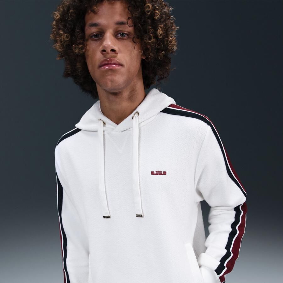 Nike LeBron Standard Issue Therma-FIT basketbalhoodie voor heren Wit - Foto 4