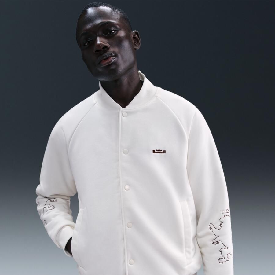 Nike LeBron Standard Issue Therma-FIT gewatteerd jack voor heren Wit - Foto 4