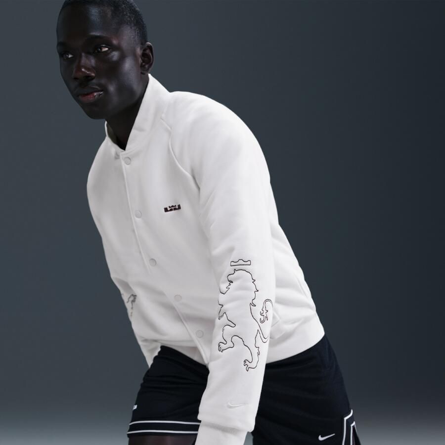 Nike LeBron Standard Issue Therma-FIT gewatteerd jack voor heren Wit - Foto 2
