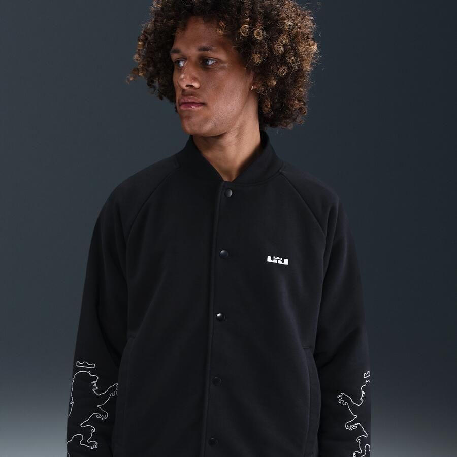 Nike LeBron Standard Issue Therma-FIT gewatteerd jack voor heren Zwart - Foto 4