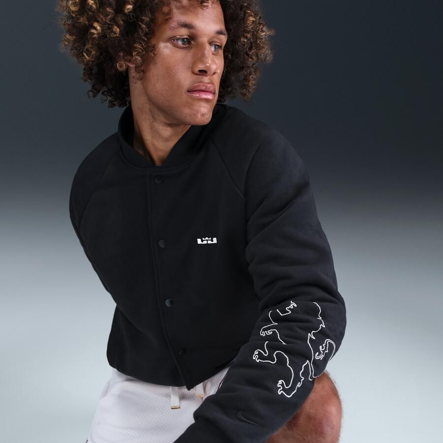 Nike LeBron Standard Issue Therma-FIT gewatteerd jack voor heren Zwart - Foto 2