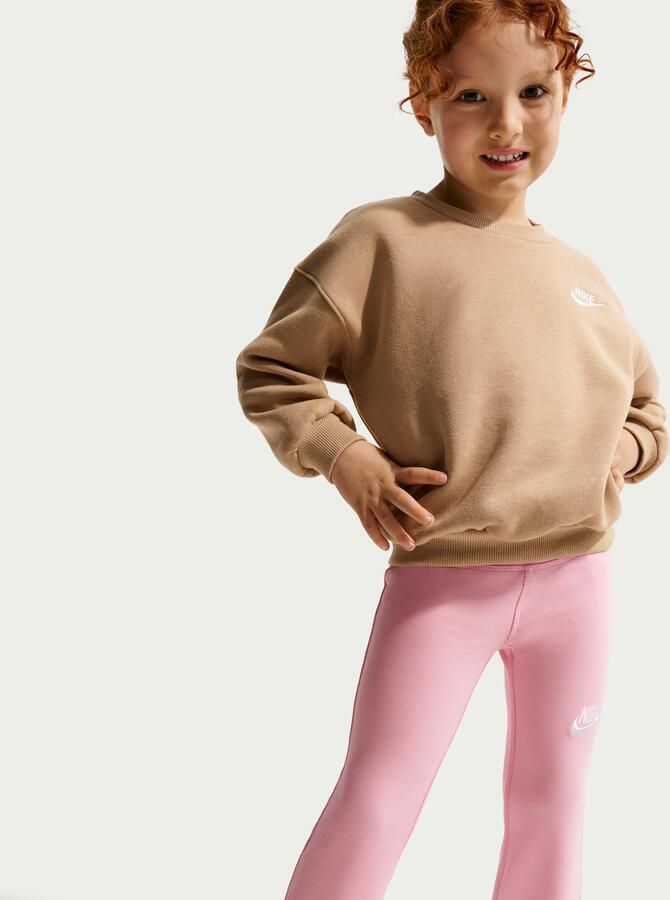 Nike legging met wijde pijpen en Dri-FIT voor kleuters Roze - Foto 3