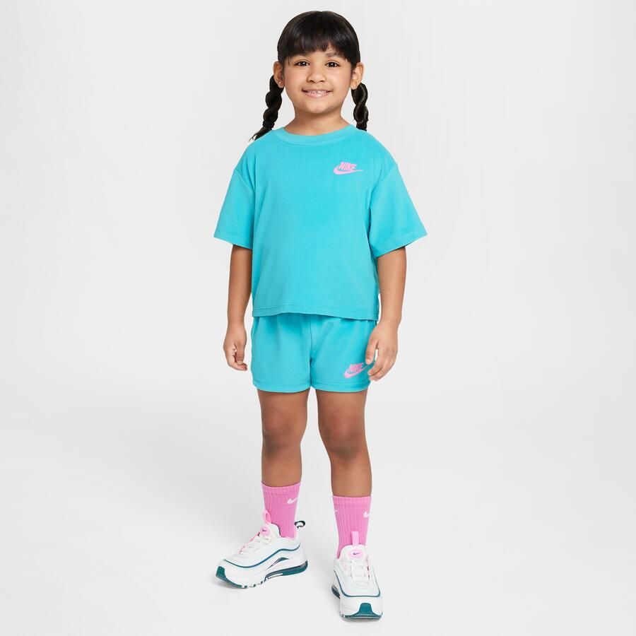 Nike 'Let's Roll' tweedelige badstofset voor kleuters Groen - Foto 4