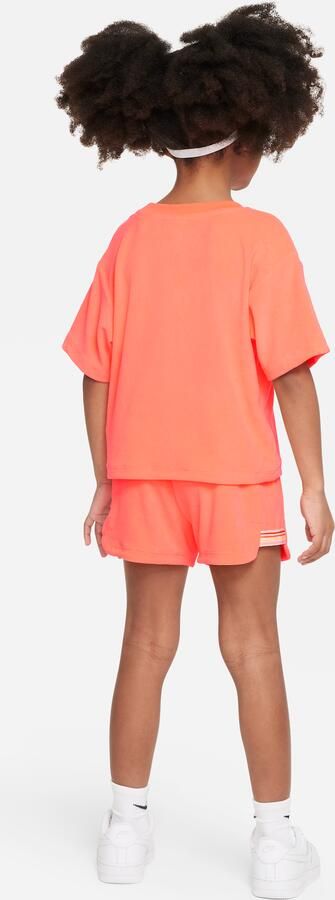 Nike 'Let's Roll' tweedelige badstofset voor kleuters Roze - Foto 4