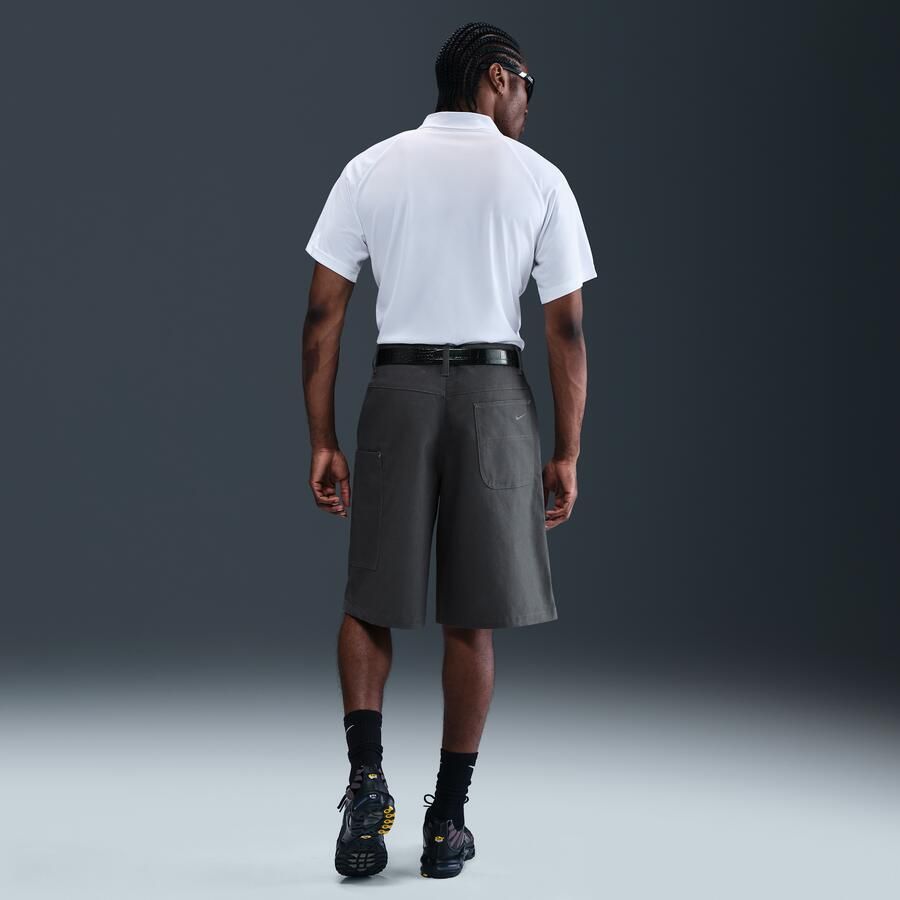 Nike Life grote canvasshorts voor heren Grijs - Foto 3