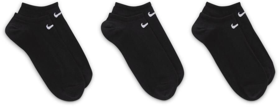 Nike Lightweight Onzichtbare trainingssokken (3 paar) Zwart - Foto 3
