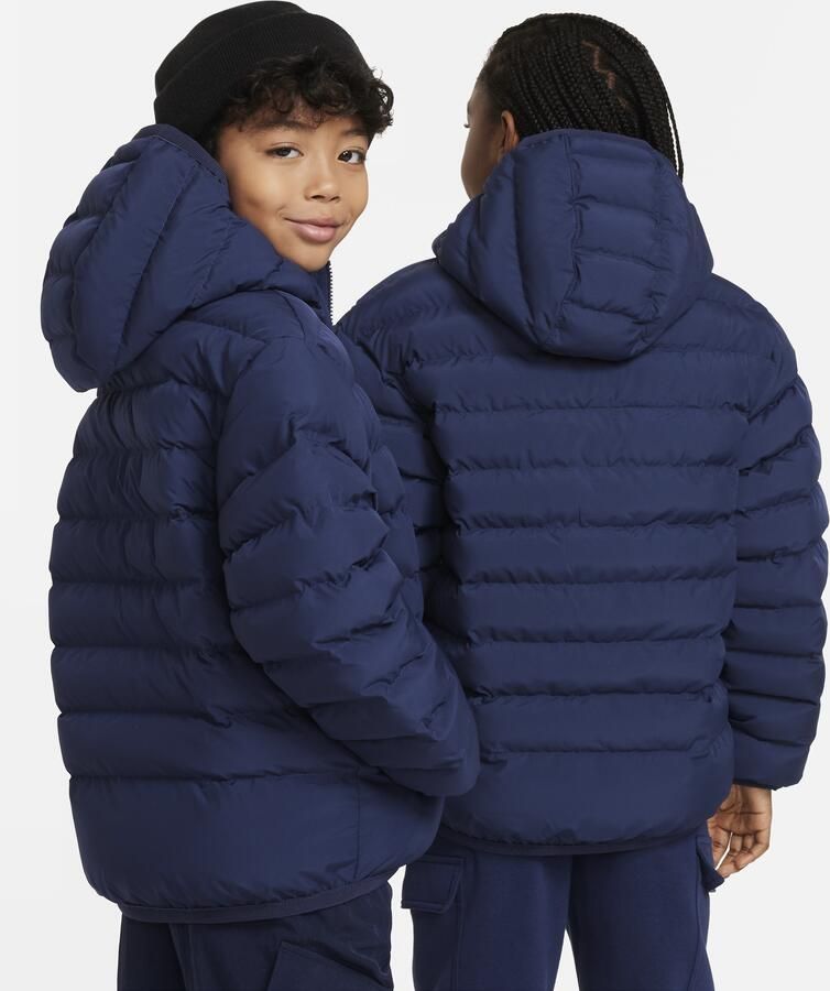 Nike Sportswear Lightweight Synthetic Fill ruimvallend kinderjack met capuchon Blauw - Foto 4