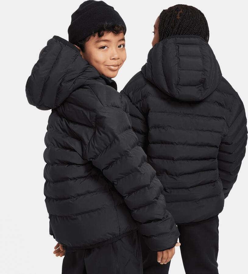 Nike Sportswear Lightweight Synthetic Fill ruimvallend kinderjack met capuchon Zwart - Foto 4