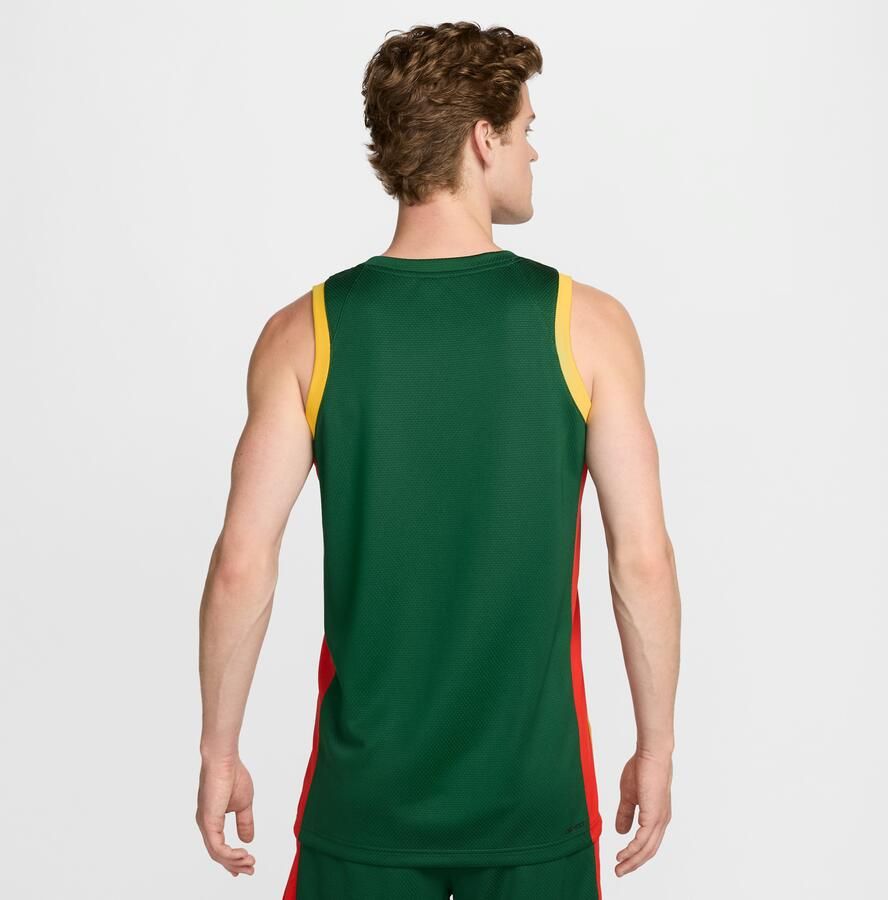 Nike Litouwen Limited Road basketbaljersey voor heren Groen - Foto 3