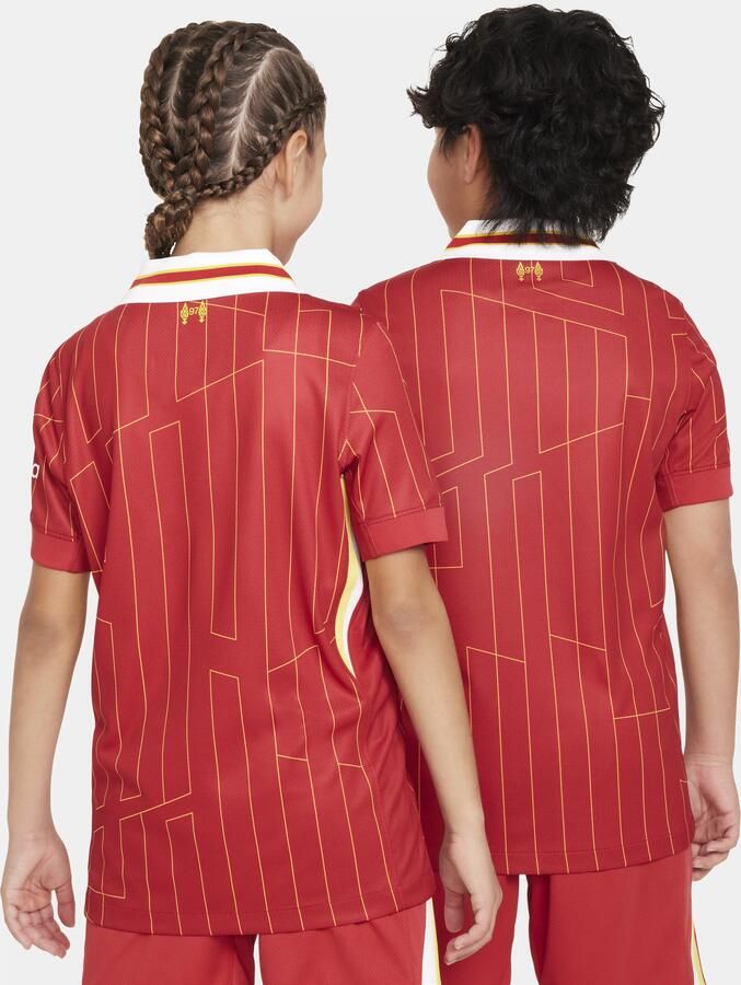 Nike Liverpool FC 2024 25 Stadium Thuis Dri-FIT replicavoetbalshirt voor kids Rood