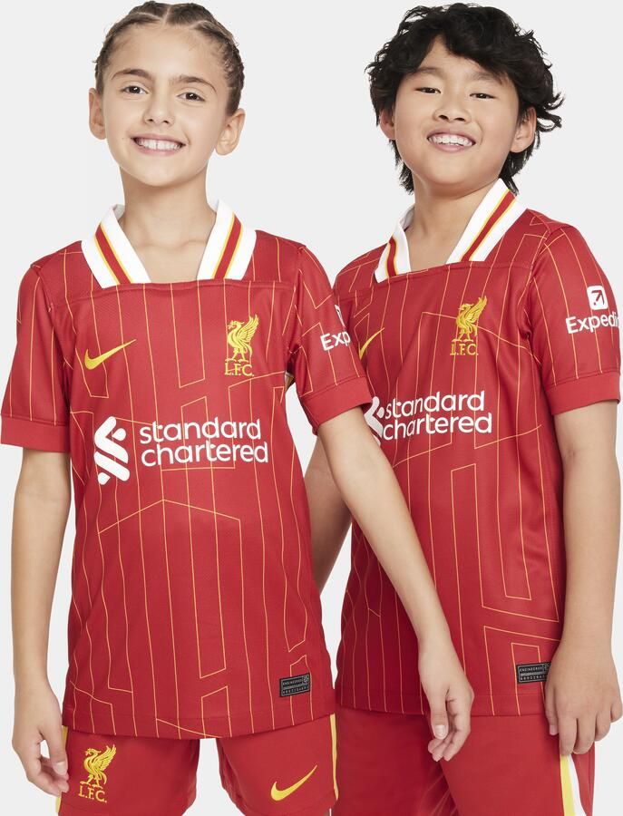 Nike Liverpool FC 2024 25 Stadium Thuis Dri-FIT replicavoetbalshirt voor kids Rood - Foto 4
