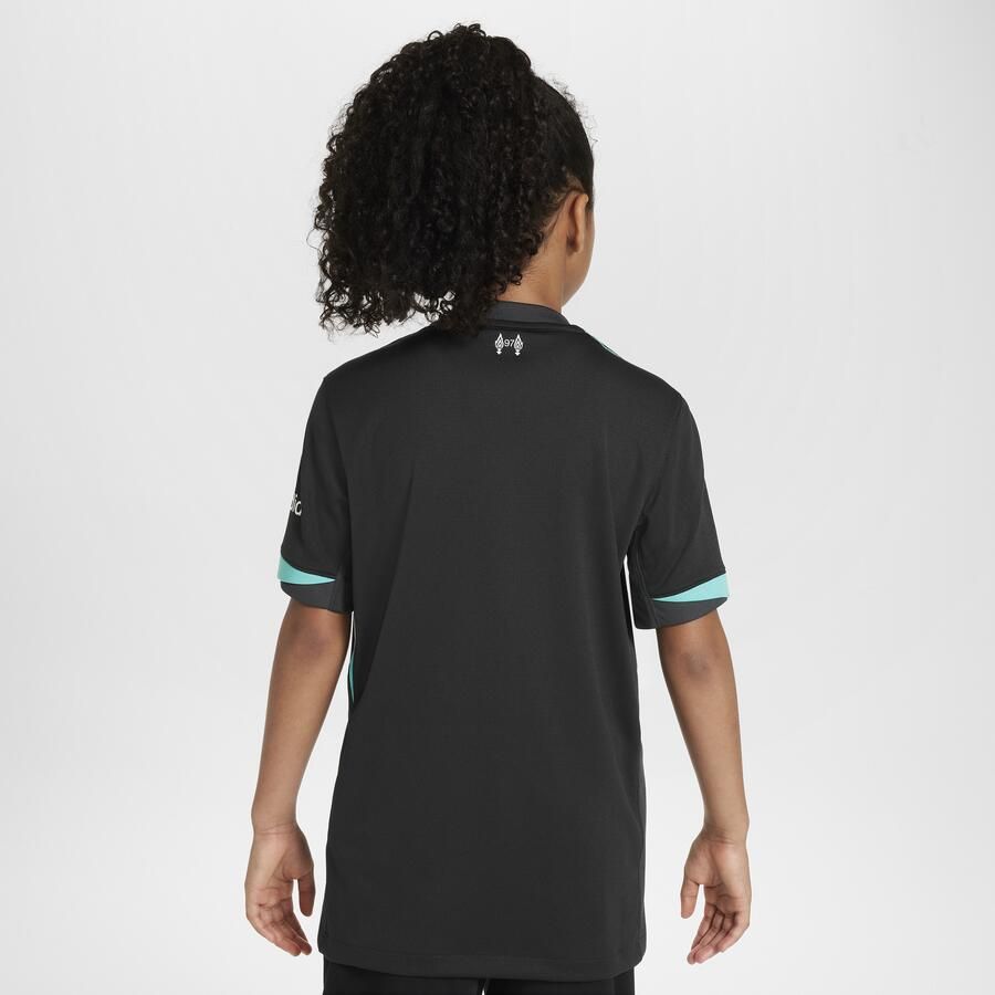 Nike Liverpool FC 2024 25 Stadium Uit Dri-FIT replicavoetbalshirt voor kids Zwart - Foto 4