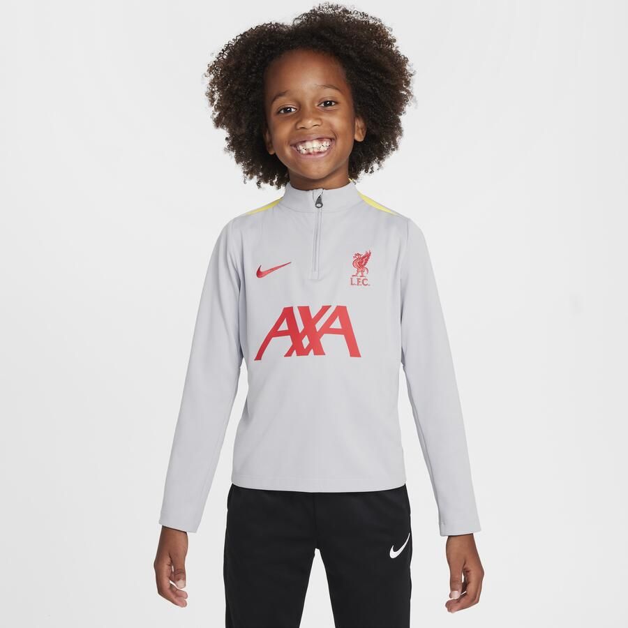 Nike Liverpool FC Academy Pro Derde Dri-FIT knit voetbaltrainingstop voor kleuters Grijs - Foto 3